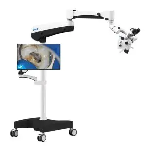 Microscop Endodontic C-Clear 2 ZOOM 4K PRO COXO, camera 4K incorporata, monitor Dell, pedala foto video wireless