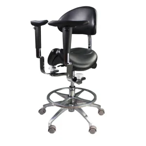 Scaun ergonomic pentru microscop cu suport brațe V2 COXO
