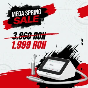 Micromotor electric extern cu functie de endomotor 2in1 C-Puma EX COXO, Led, contraunghi multiplicare 1:5 C7-5 inclus