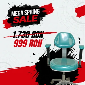 Scaun ergonomic pentru microscop cu suport brațe V1 COXO